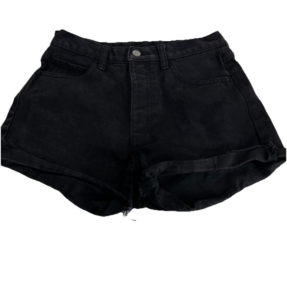 j. galt california black button fly high waist cut Off shorts Size M